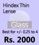 Hindex Thin Lense Glass